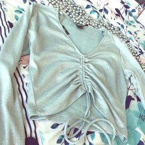Baby blue shimmer top!